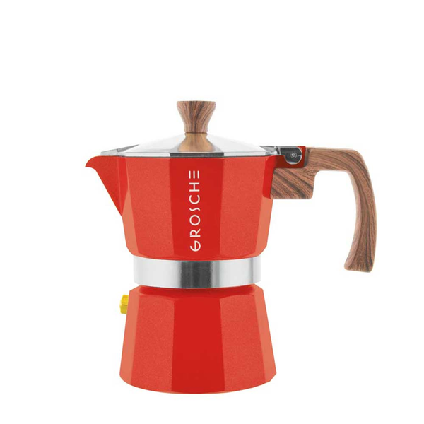 Cafetera Moka Grosche Milano Roja